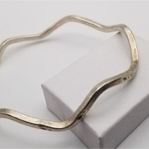 Sterling silver concave bracelet solid silver jewelry fine luxury 13 gram. B401